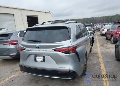 2025 Toyota Sienna Platinum from USA, damaged, VIN 5TDERKEC0SS283560